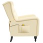 Massagesessel Creme Samt Massagesessel Creme Samt