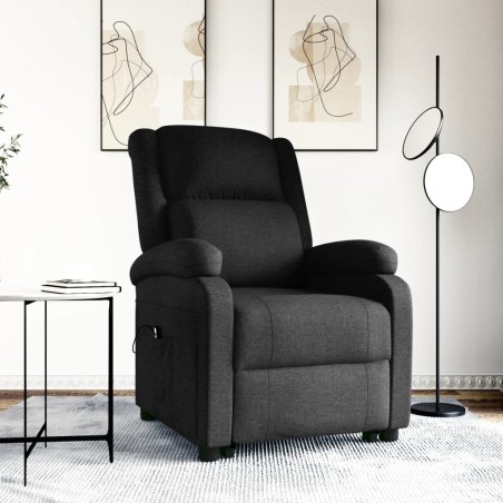 vidaXL Aufstehsessel Schwarz Stoff