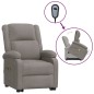 vidaXL Massagesessel mit Aufstehhilfe Taupe Stoff vidaXL Massagesessel mit Aufstehhilfe Taupe Stoff