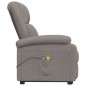 vidaXL Massagesessel mit Aufstehhilfe Taupe Stoff vidaXL Massagesessel mit Aufstehhilfe Taupe Stoff