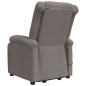 vidaXL Massagesessel mit Aufstehhilfe Taupe Stoff vidaXL Massagesessel mit Aufstehhilfe Taupe Stoff