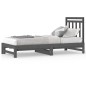 vidaXL Tagesbett Ausziehbar Grau 2x(90x200) cm Massivholz Kiefer vidaXL Tagesbett Ausziehbar Grau 2x(90x200) cm Massivholz Kiefer
