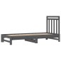 vidaXL Tagesbett Ausziehbar Grau 2x(90x200) cm Massivholz Kiefer vidaXL Tagesbett Ausziehbar Grau 2x(90x200) cm Massivholz Kiefer
