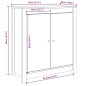 vidaXL Sideboards 2 Stk. Schwarz 70x35x80 cm Massivholz Kiefer vidaXL Sideboards 2 Stk. Schwarz 70x35x80 cm Massivholz Kiefer
