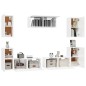 vidaXL 7-tlg. TV-Schrank-Set Hochglanz-Weiß Holzwerkstoff vidaXL 7-tlg. TV-Schrank-Set Hochglanz-Weiß Holzwerkstoff
