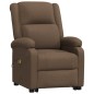 vidaXL Massagesessel mit Aufstehhilfe Braun Stoff vidaXL Massagesessel mit Aufstehhilfe Braun Stoff