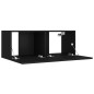 vidaXL 4-tlg. TV-Schrank-Set Schwarz Holzwerkstoff vidaXL 4-tlg. TV-Schrank-Set Schwarz Holzwerkstoff