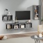 vidaXL 4-tlg. TV-Schrank-Set Grau Sonoma Holzwerkstoff vidaXL 4-tlg. TV-Schrank-Set Grau Sonoma Holzwerkstoff