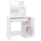 vidaXL Schminktisch-Set Hochglanz-Weiß 86,5x35x136 cm vidaXL Schminktisch-Set Hochglanz-Weiß 86,5x35x136 cm