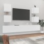 vidaXL 6-tlg. TV-Schrank-Set Weiß Holzwerkstoff vidaXL 6-tlg. TV-Schrank-Set Weiß Holzwerkstoff