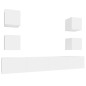 vidaXL 6-tlg. TV-Schrank-Set Weiß Holzwerkstoff vidaXL 6-tlg. TV-Schrank-Set Weiß Holzwerkstoff