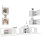 vidaXL 6-tlg. TV-Schrank-Set Weiß Holzwerkstoff vidaXL 6-tlg. TV-Schrank-Set Weiß Holzwerkstoff