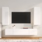 vidaXL 4-tlg. TV-Schrank-Set Hochglanz-Weiß Holzwerkstoff vidaXL 4-tlg. TV-Schrank-Set Hochglanz-Weiß Holzwerkstoff