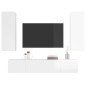 vidaXL 4-tlg. TV-Schrank-Set Hochglanz-Weiß Holzwerkstoff vidaXL 4-tlg. TV-Schrank-Set Hochglanz-Weiß Holzwerkstoff