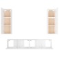 vidaXL 4-tlg. TV-Schrank-Set Hochglanz-Weiß Holzwerkstoff vidaXL 4-tlg. TV-Schrank-Set Hochglanz-Weiß Holzwerkstoff