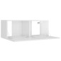 vidaXL 4-tlg. TV-Schrank-Set Hochglanz-Weiß Holzwerkstoff vidaXL 4-tlg. TV-Schrank-Set Hochglanz-Weiß Holzwerkstoff