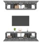 vidaXL TV-Schränke 4 Stk. Grau Sonoma 80x30x30 cm Holzwerkstoff vidaXL TV-Schränke 4 Stk. Grau Sonoma 80x30x30 cm Holzwerkstoff