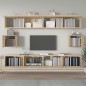 vidaXL 6-tlg. TV-Schrank-Set Sonoma-Eiche Holzwerkstoff vidaXL 6-tlg. TV-Schrank-Set Sonoma-Eiche Holzwerkstoff