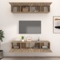 vidaXL TV-Schränke 4 Stk. Sonoma-Eiche 80x30x30 cm Holzwerkstoff vidaXL TV-Schränke 4 Stk. Sonoma-Eiche 80x30x30 cm Holzwerkstoff