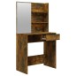 vidaXL Schminktisch-Set Räuchereiche 74,5x40x141 cm vidaXL Schminktisch-Set Räuchereiche 74,5x40x141 cm