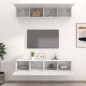 vidaXL TV-Schränke 4 Stk. Hochglanz-Weiß 80x30x30 cm Holzwerkstoff vidaXL TV-Schränke 4 Stk. Hochglanz-Weiß 80x30x30 cm Holzwerkstoff