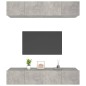 vidaXL TV-Schränke 4 Stk. Betongrau 80x30x30 cm Holzwerkstoff vidaXL TV-Schränke 4 Stk. Betongrau 80x30x30 cm Holzwerkstoff