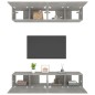 vidaXL TV-Schränke 4 Stk. Betongrau 80x30x30 cm Holzwerkstoff vidaXL TV-Schränke 4 Stk. Betongrau 80x30x30 cm Holzwerkstoff