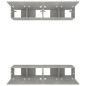 vidaXL TV-Schränke 4 Stk. Betongrau 80x30x30 cm Holzwerkstoff vidaXL TV-Schränke 4 Stk. Betongrau 80x30x30 cm Holzwerkstoff