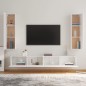 vidaXL 4-tlg. TV-Schrank-Set Weiß Holzwerkstoff vidaXL 4-tlg. TV-Schrank-Set Weiß Holzwerkstoff