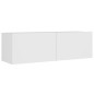 vidaXL 4-tlg. TV-Schrank-Set Weiß Holzwerkstoff vidaXL 4-tlg. TV-Schrank-Set Weiß Holzwerkstoff