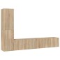 vidaXL 4-tlg. TV-Schrank-Set Sonoma-Eiche Holzwerkstoff vidaXL 4-tlg. TV-Schrank-Set Sonoma-Eiche Holzwerkstoff