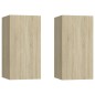 vidaXL 4-tlg. TV-Schrank-Set Sonoma-Eiche Holzwerkstoff vidaXL 4-tlg. TV-Schrank-Set Sonoma-Eiche Holzwerkstoff