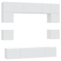 vidaXL 8-tlg. TV-Schrank-Set Weiß Holzwerkstoff vidaXL 8-tlg. TV-Schrank-Set Weiß Holzwerkstoff