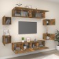 vidaXL 8-tlg. TV-Schrank-Set Räuchereiche Holzwerkstoff vidaXL 8-tlg. TV-Schrank-Set Räuchereiche Holzwerkstoff