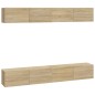 vidaXL TV-Wandschränke 4 Stk. Sonoma-Eiche 100x30x30 cm vidaXL TV-Wandschränke 4 Stk. Sonoma-Eiche 100x30x30 cm