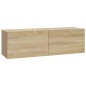 vidaXL TV-Wandschränke 4 Stk. Sonoma-Eiche 100x30x30 cm vidaXL TV-Wandschränke 4 Stk. Sonoma-Eiche 100x30x30 cm