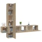 vidaXL 5-tlg. TV-Schrank-Set Sonoma-Eiche Holzwerkstoff vidaXL 5-tlg. TV-Schrank-Set Sonoma-Eiche Holzwerkstoff