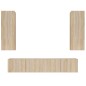vidaXL 4-tlg. TV-Schrank-Set Sonoma-Eiche Holzwerkstoff vidaXL 4-tlg. TV-Schrank-Set Sonoma-Eiche Holzwerkstoff