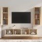 vidaXL 4-tlg. TV-Schrank-Set Sonoma-Eiche Holzwerkstoff vidaXL 4-tlg. TV-Schrank-Set Sonoma-Eiche Holzwerkstoff