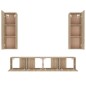 vidaXL 4-tlg. TV-Schrank-Set Sonoma-Eiche Holzwerkstoff vidaXL 4-tlg. TV-Schrank-Set Sonoma-Eiche Holzwerkstoff