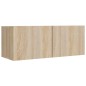 vidaXL 4-tlg. TV-Schrank-Set Sonoma-Eiche Holzwerkstoff vidaXL 4-tlg. TV-Schrank-Set Sonoma-Eiche Holzwerkstoff