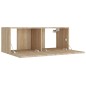 vidaXL 4-tlg. TV-Schrank-Set Sonoma-Eiche Holzwerkstoff vidaXL 4-tlg. TV-Schrank-Set Sonoma-Eiche Holzwerkstoff