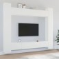 vidaXL 8-tlg. TV-Schrank-Set Weiß Holzwerkstoff vidaXL 8-tlg. TV-Schrank-Set Weiß Holzwerkstoff