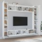 vidaXL 8-tlg. TV-Schrank-Set Weiß Holzwerkstoff vidaXL 8-tlg. TV-Schrank-Set Weiß Holzwerkstoff