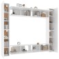 vidaXL 8-tlg. TV-Schrank-Set Weiß Holzwerkstoff vidaXL 8-tlg. TV-Schrank-Set Weiß Holzwerkstoff