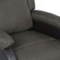 Massagesessel Dunkelgrau Kunstleder und Stoff Massagesessel Dunkelgrau Kunstleder und Stoff