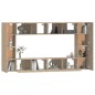 vidaXL 8-tlg. TV-Schrank-Set Sonoma-Eiche Holzwerkstoff vidaXL 8-tlg. TV-Schrank-Set Sonoma-Eiche Holzwerkstoff