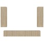 vidaXL 4-tlg. TV-Schrank-Set Sonoma-Eiche Holzwerkstoff vidaXL 4-tlg. TV-Schrank-Set Sonoma-Eiche Holzwerkstoff
