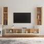 vidaXL 4-tlg. TV-Schrank-Set Sonoma-Eiche Holzwerkstoff vidaXL 4-tlg. TV-Schrank-Set Sonoma-Eiche Holzwerkstoff