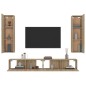 vidaXL 4-tlg. TV-Schrank-Set Sonoma-Eiche Holzwerkstoff vidaXL 4-tlg. TV-Schrank-Set Sonoma-Eiche Holzwerkstoff